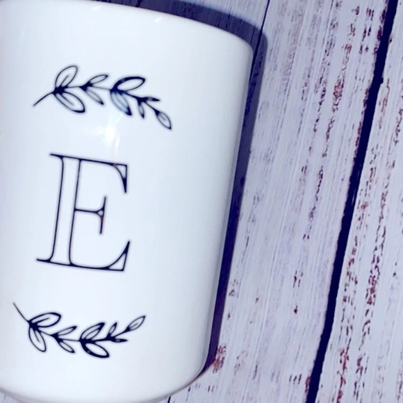 E initial coffee mug boho - Picture 2 of 4